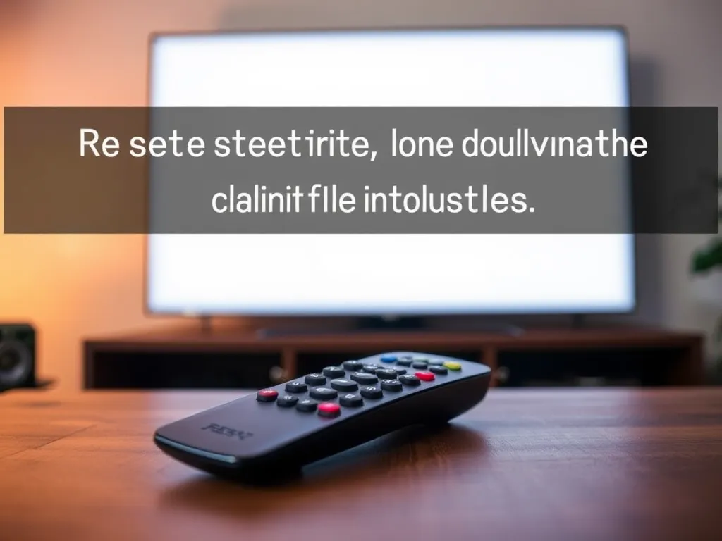 Jak zresetować telewizor bez pilota?