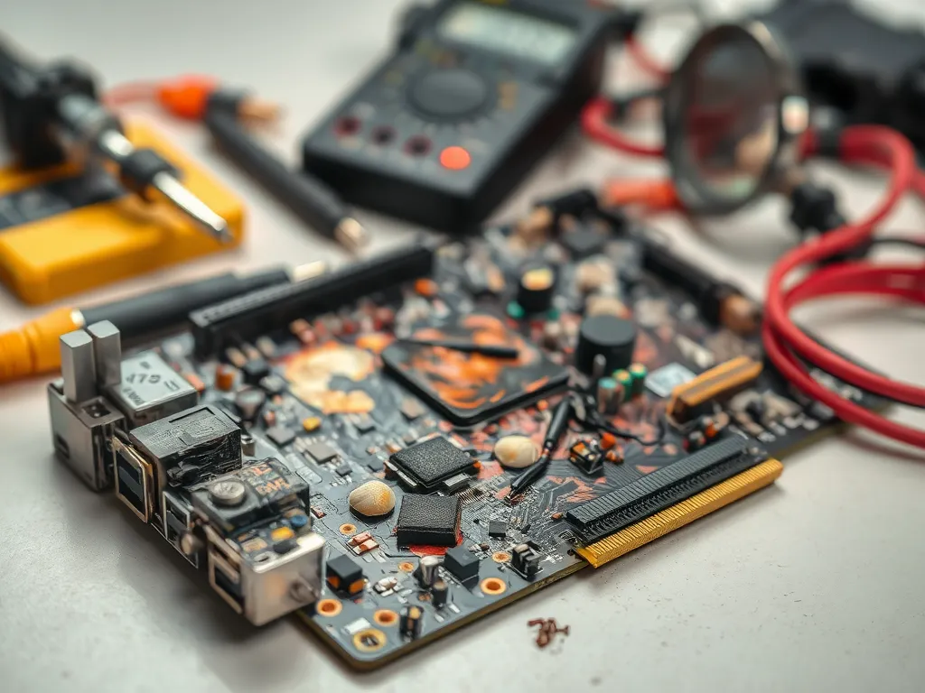 Spalona płyta główna – jak rozpoznać?