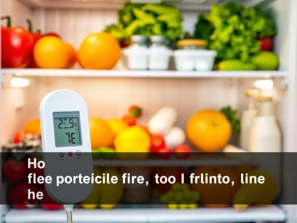 Jaka temperatura w lodówce zapewni świeżość żywności?